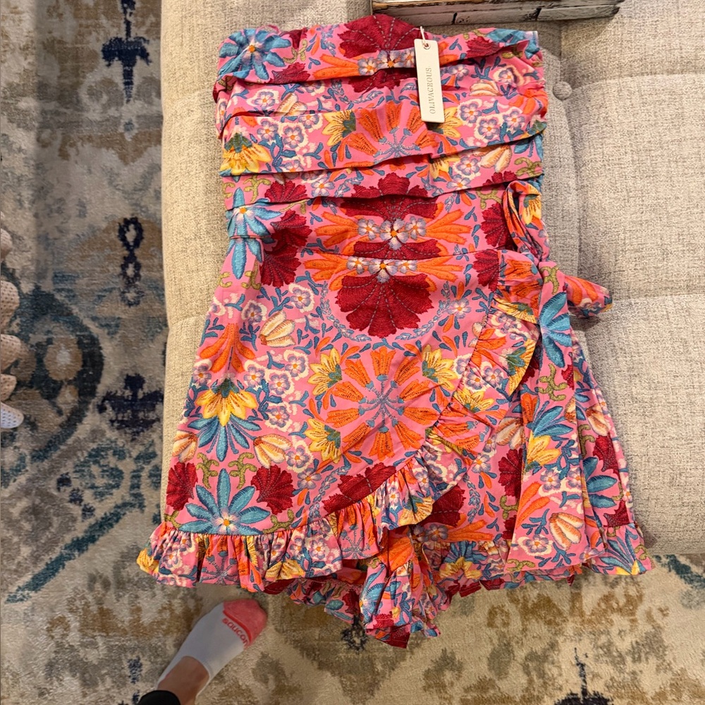 Olivaceous Floral Multicolor romper